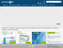 Tablet Screenshot of integragen.com